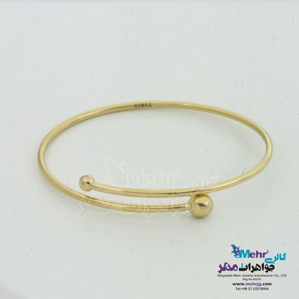 Gold bracelet - gold ball design-MB1129
